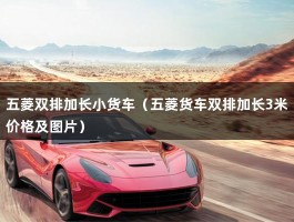 五菱双排加长小货车（五菱货车双排加长3米价格及图片）