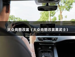 大众尚酷改装（曾经的颜值担当）