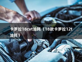 卡罗拉18cvt油耗（18款卡罗拉12t油耗）