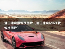 进口途观报价及图片（上汽大众途观X,售价在24.59万元起,搭2.0T发动机）