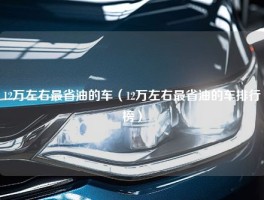 12万左右最省油的车（12万左右最省油的车排行榜）