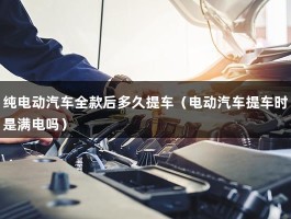 纯电动汽车全款后多久提车（电动汽车提车时是满电吗）