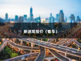 新途观报价（大众途观2021款报价及图片介绍）