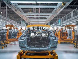 2016年 8万 家用车 省油（8万级的家轿 省油的得算这一款）