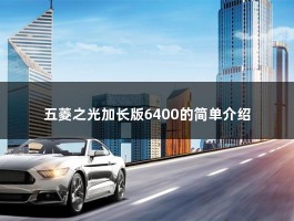 五菱之光加长版6400的简单介绍