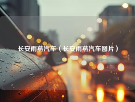 长安雨燕汽车（长安雨燕汽车图片）