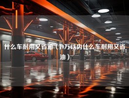 什么车耐用又省油（10万以内什么车耐用又省油）