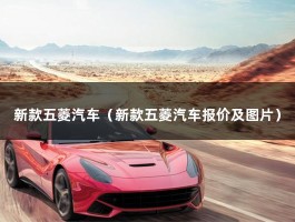 新款五菱汽车（新款五菱汽车报价及图片）