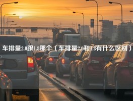 车排量2.0跟1.8那个（车排量2.0和1.8有什么区别）