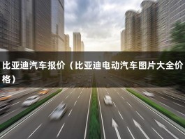 比亚迪汽车报价（比亚迪汉纯电动2021款落地价）