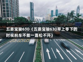 五菱宝骏630（五菱宝骏630早上零下的时候刹车不能一直松不开）