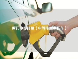 摩托中等排量（中等排量摩托车）