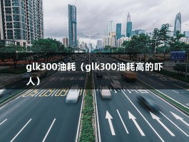 glk300油耗（glk300油耗高的吓人）