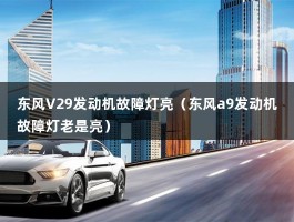 东风V29发动机故障灯老亮（东风小康v29发动机故障灯亮,是哪些原因引起的?）