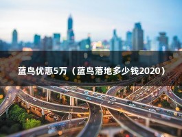 蓝鸟优惠5万（蓝鸟落地多少钱2020）