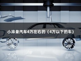 小排量汽车4万左右的（4万以下的车）