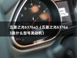 五菱之光6376a3（五菱之光6376a3是什么型号发动机）