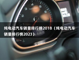 纯电动汽车销量排行榜2018（纯电动汽车销量排行榜2023）