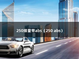 250排量带abs（250 abs）