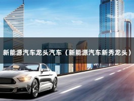 新能源汽车龙头汽车（新能源汽车新秀龙头）