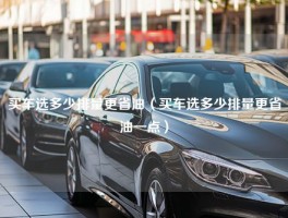 买车选多少排量更省油（买车选多少排量更省油一点）