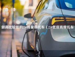 做高比较低的250排量摩托车（250低座高摩托车）