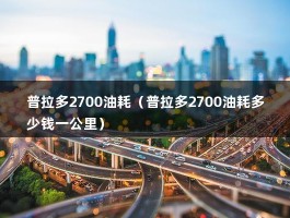 普拉多2700油耗（普拉多2700油耗多少钱一公里）