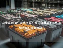 湖北襄阳 3万 电动汽车厂家（湖北襄阳 3万 电动汽车厂家有哪些）