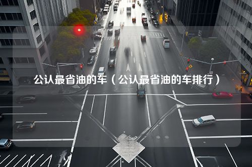 公认最省油的车（公认最省油的车排行）