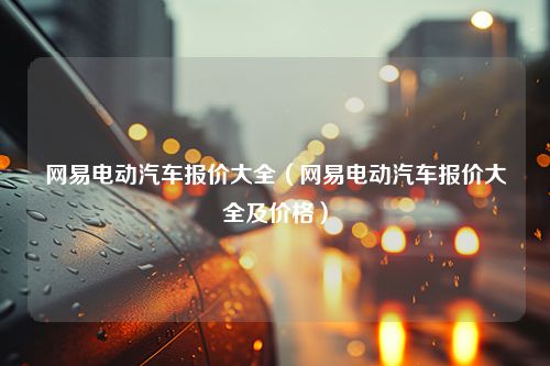 网易电动汽车报价大全（网易电动汽车报价大全及价格）