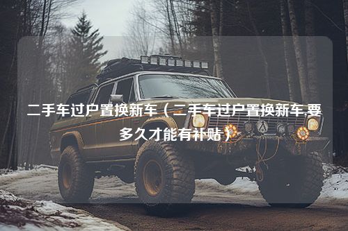 二手车过户置换新车（二手车过户置换新车,要多久才能有补贴）